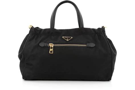 prada tote zip convertible tessuto saffiano leather medium black|saffiano leather Prada.